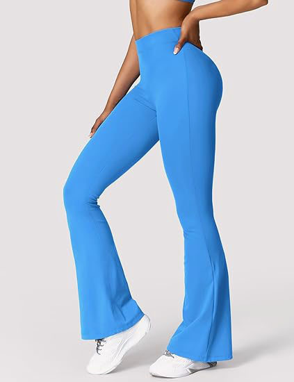 Amazon Peach Hip-lifting yoga flared pants fitness sports wide-leg flared pants high waist quick-drying yoga pants OK31