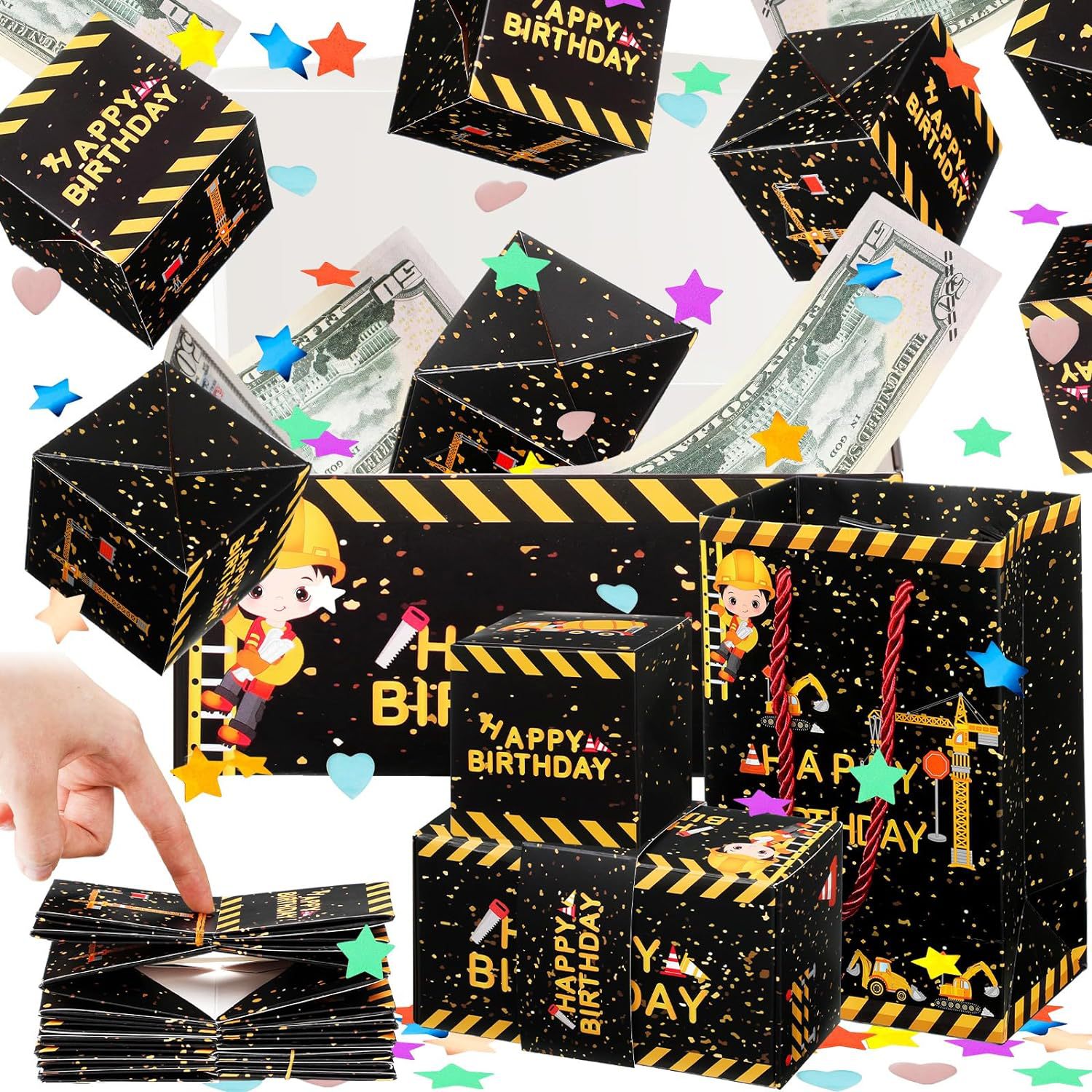 Cross-border e-commerce Amazon popular Valentine's Day surprise jump box birthday creative gift box bounce red envelope gift box