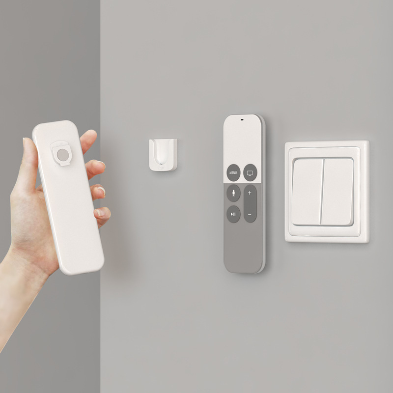 Air conditioning remote control magnetic hook strong paste suction cup wall-mounted buckle remote control storage rack punch-free