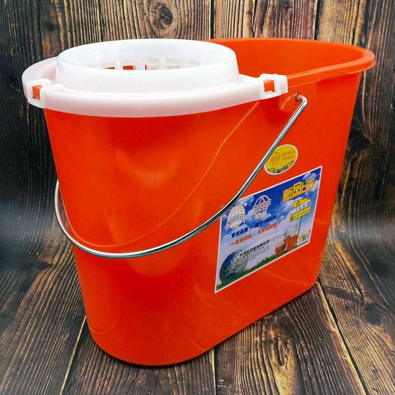 Zhujiang Brand Mop Bucket Mop Bucket Plastic Bucket Manual Squeeze Bucket Mop Bucket Cover Floor Drain