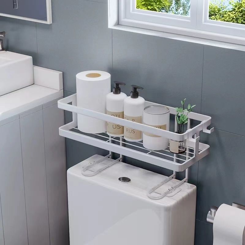 Bathroom Storage Rack Wall punch-free storage rack bathroom washstand multi-functional wall-mounted toilet storage rack