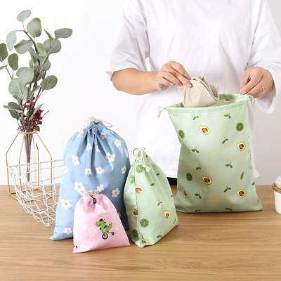 Cute Travel Storage Bag Drawstring ins Fit Bag Drawstring Bag Clothes Drawstring Pocket Storage Bag