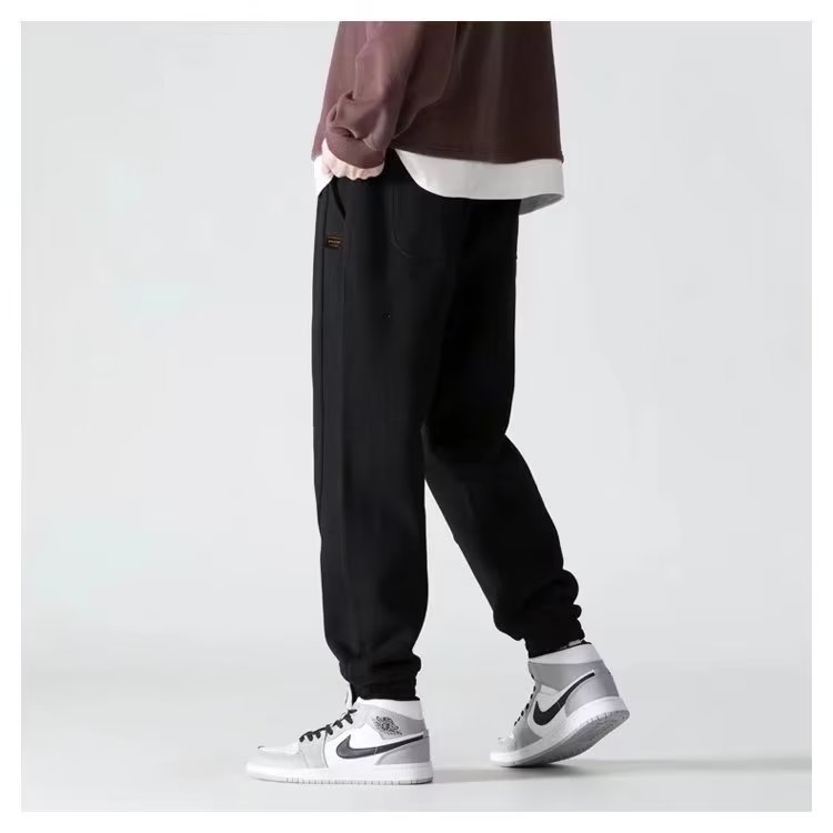 Men's Sports Casual Pants Fashion Young Men's Sweatpants Hong Kong Style Loose Pants Men's Korean Style Cotton Trendy Pants