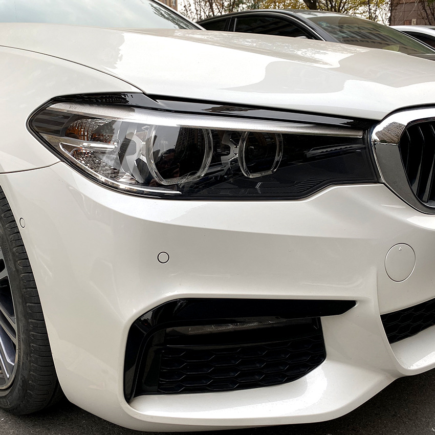 Suitable for BMW 5 Series G 30 525I 530i 2017-2021 headlight eyebrow exterior car sticker modification