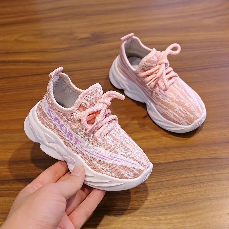 Spring and summer new children's fly woven sneakers boys and girls with octopus children's shoes kindergarten coconut shoes women