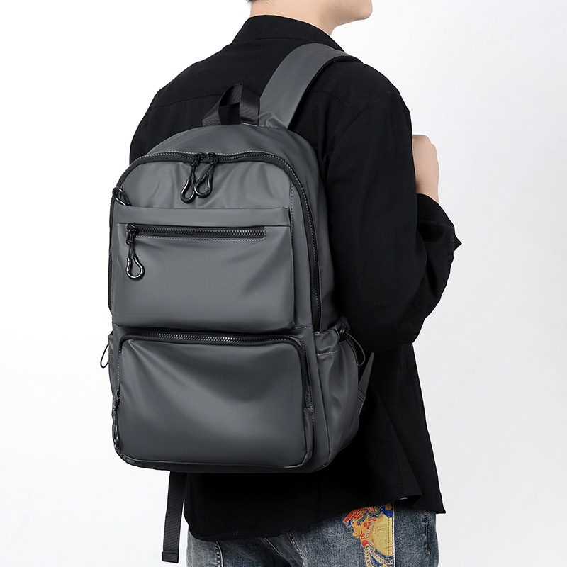 Lightweight Backpack Outdoor Trendy Backpack Men's Business Travel Bag Large Capacity Computer Bag Casual Simple Schoolbag