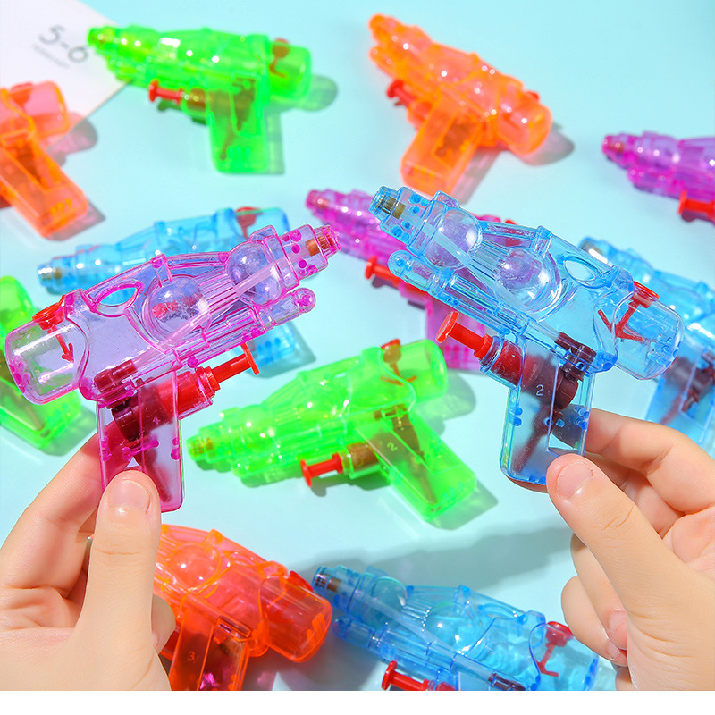 Plastic transparent hand-held small water gun Beach children's water toy children's toy water gun mini water gun toy