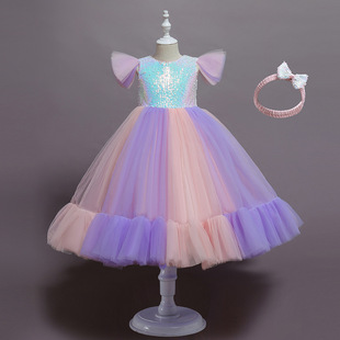 Kinderkleid Tanzkleidung Prinzessinnenkleid Zubehör Performance Handschuhe Blumenmädchen Schleife Kleid Spezielle Schleife Handschuhe_voghion.com