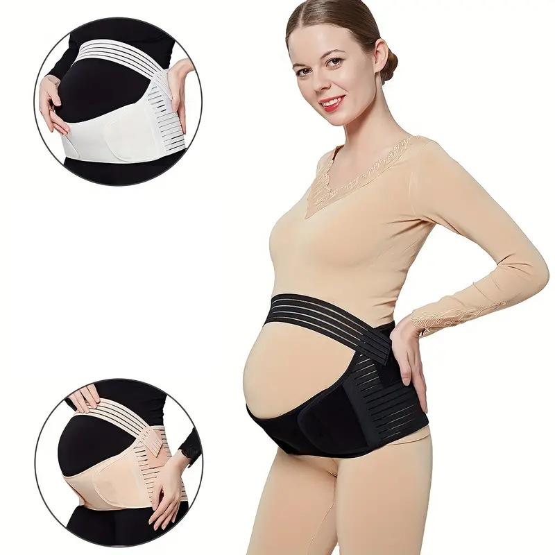 Cross-border pregnant women's abdominal care belt in the middle and late stages of adjustable belly protection belt pregnant waist support belt Velcro pregnancy belt