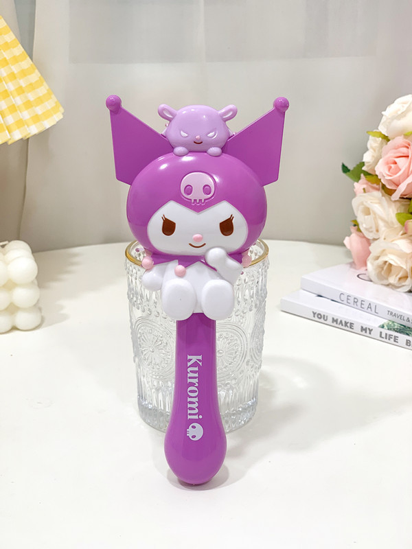 New Cute Portable Cartoon Student Massage Air Bag Comb Handle Mirror Kouromi Handheld Makeup Mirror Hair Comb