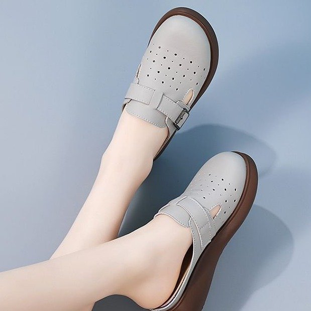 Cross-border Small Fragrant Style Single-layer Shoes Women's Autumn French Socialite Style Shallow Mouth Soft Bottom Flat Bottom Low Heel Milk Shoes Slip-on