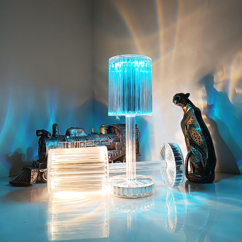 Cross-border Crystal Rose desk lamp large touch charging remote control bedside decoration clap lamp atmosphere night light Wholesale