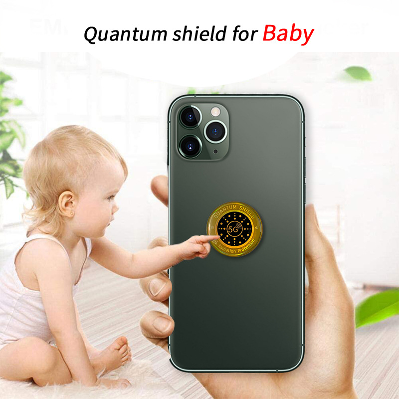 Negative ion radiation-proof mobile phone stickers mobile phone computer radiation-proof stickers metal sheet epoxy Japanese radiation-proof stickers
