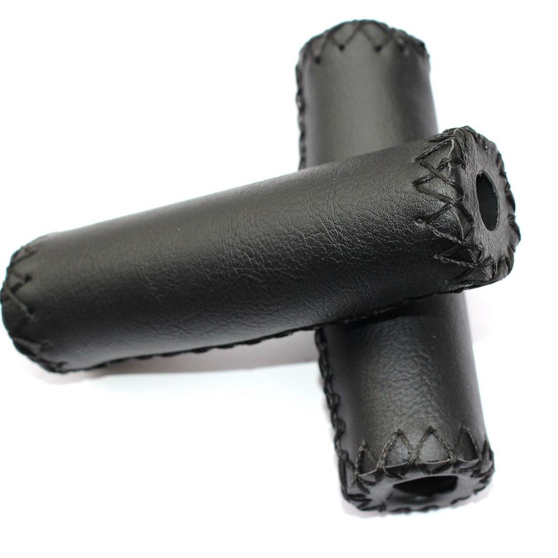 Bicycle retro hand sewing handle cover high elastic soft leather handle gloves Road folding car leather handle cover dead flying PU handle cover