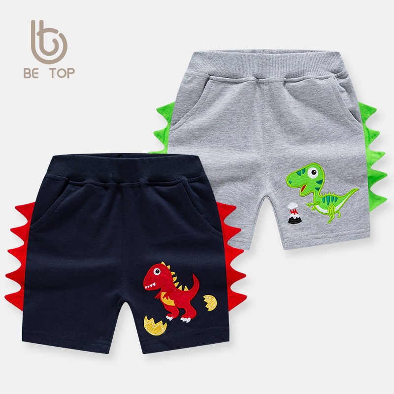 betop童裝韓版新款夏季兒童褲子批發男童寶寶五分褲卡通短褲代發