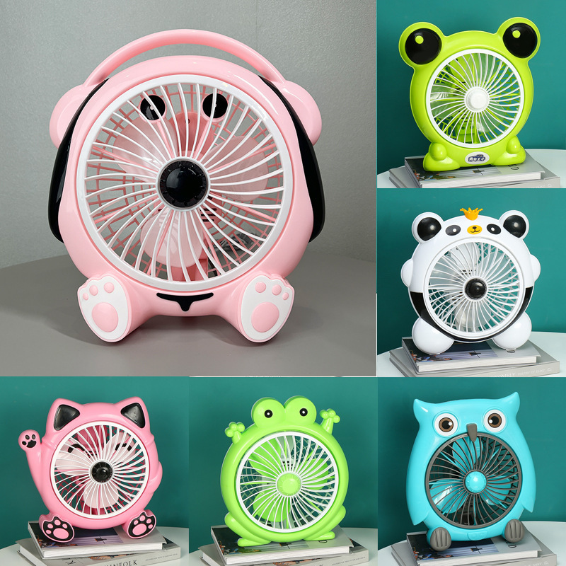 Factory generation bedside cartoon electric fan student dormitory desktop small fan household small turning fan Electric