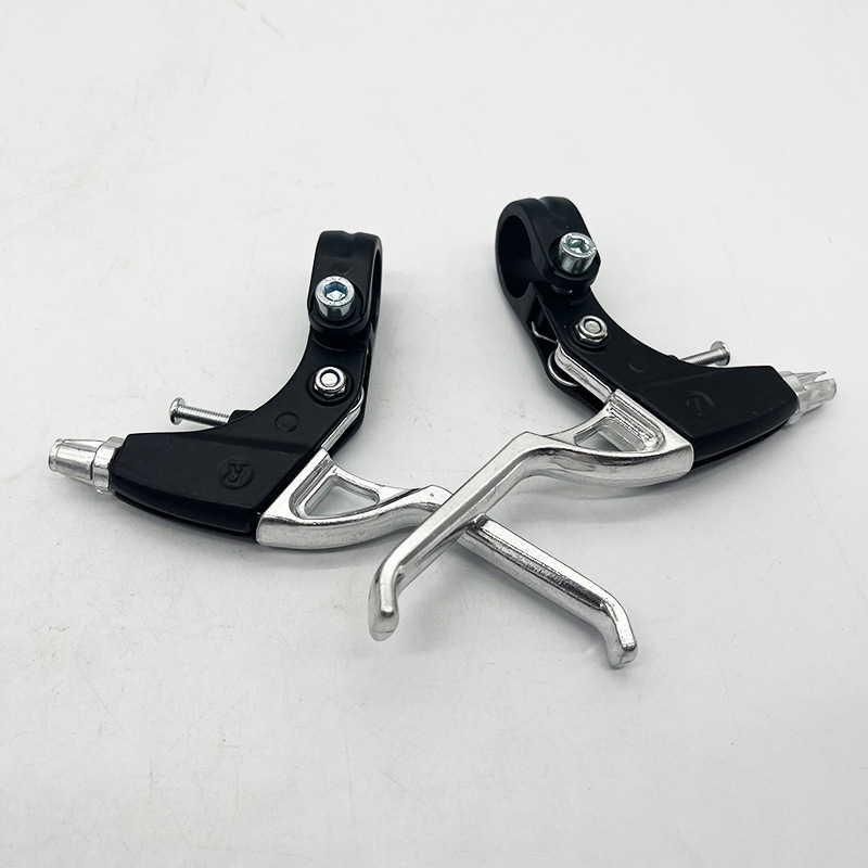 Aluminum three-finger Triangle hole brake handle aluminum alloy mountain bike brake handle bicycle accessories brake handle finger handle