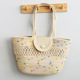 Color dot hollow bag without silk scarf large size