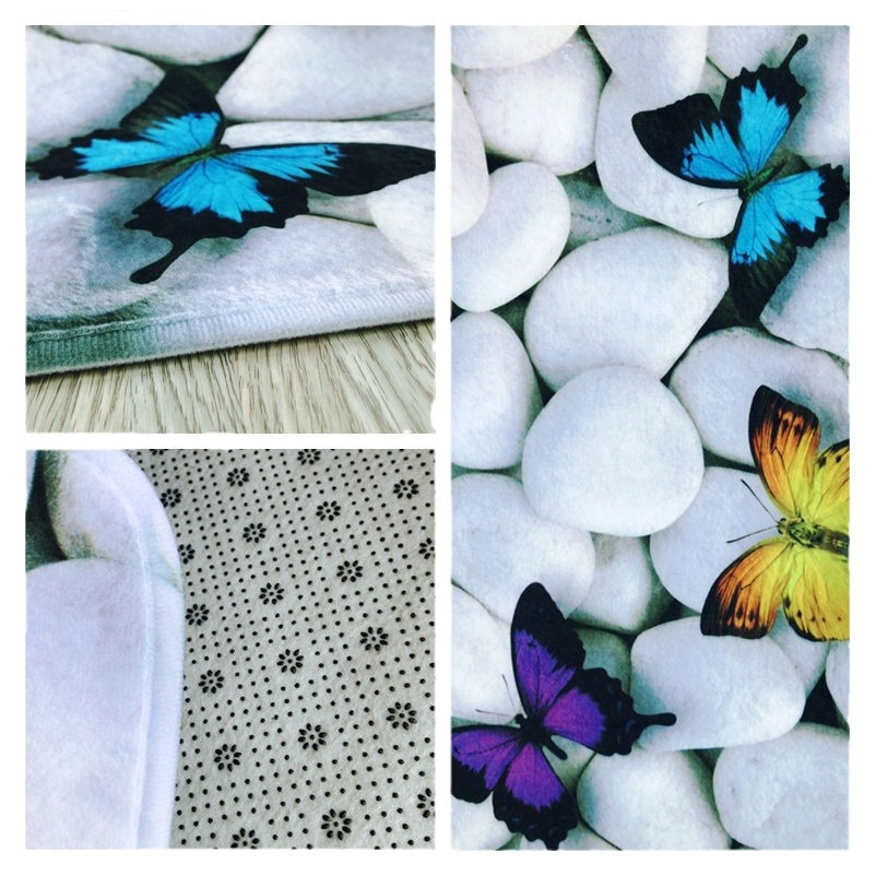 Beach series toilet mat three-piece bathroom 3-piece carpet door mat ebay cross-border Amazon current supply