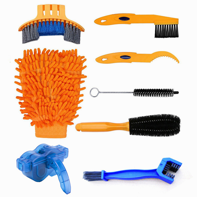 Bicycle Chain Washer Set Chain Box Cleaner Mountain Bike Accessories Maintenance Tool Cleaning Large Brush
