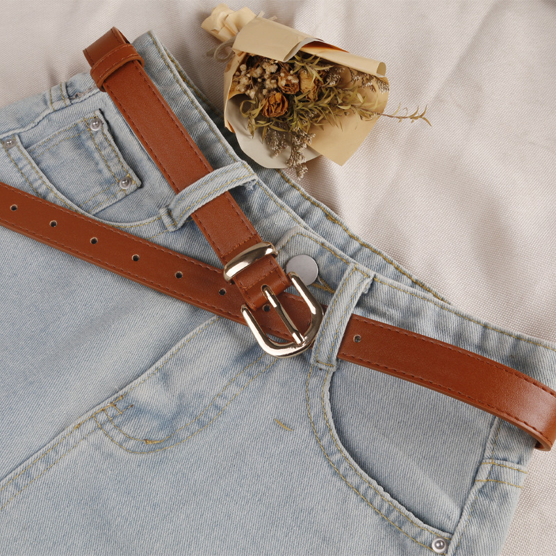 New Arrival Belt Women's Student Korean Style All-match Decorative Jeans Suit Shirt Casual Style Fashionable Slim Waist Belt