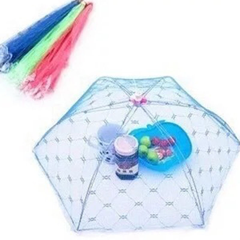 Table Cover Food Cover Dish Cover Rice Cover Large Lace Foldable Fly-proof Insect-proof Cover Vegetable Cover Umbrella Cover Round Dish Cover