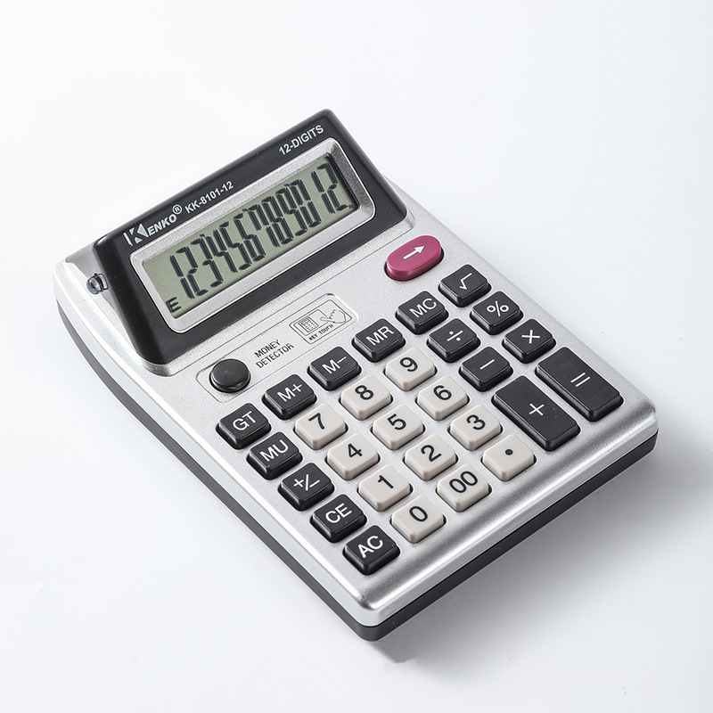 12-bit double-sided screen desktop calculator wholesale financial accounting office dedicated 8101 computers