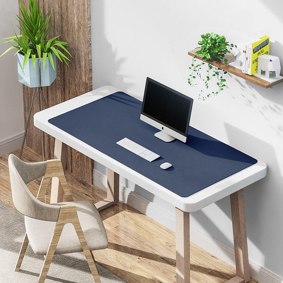 Sewing leather mouse pad oversized waterproof computer desk office desk pad writing pad pattern printing 