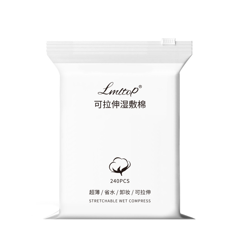 LMLTOP Stretchable Wet Compress Cotton 240 Pieces Mummy Makeup Cotton Face Toner Face Mint Paper SY401