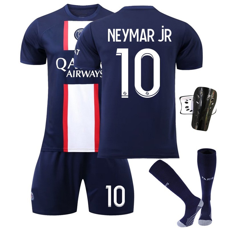 Wholesale 2223 Paris home 30 jersey Messi 7 Mbappe 10 Neymar football suit