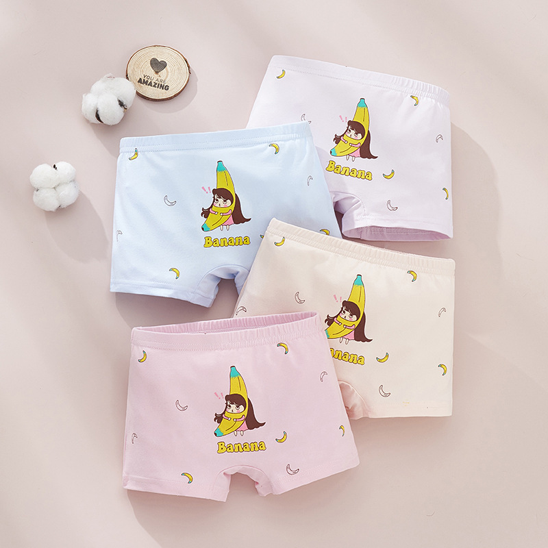 Summer Wholesale New Girls Underwear Kids Cute Cartoon Men's Boxer Pants Kids 2-13 Years Old Boxer Pants