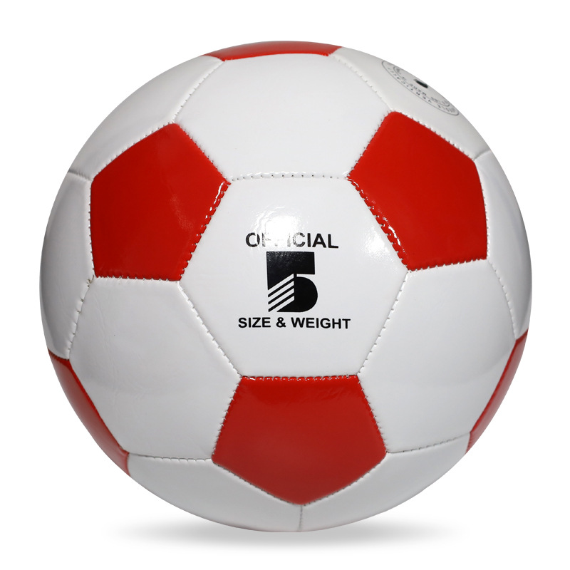 1.6mm röd och vit fotboll Image