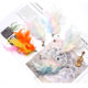 Cat toy cat stick feather replacement head seven color feather chain band Bell cat feather head Factory Outlet