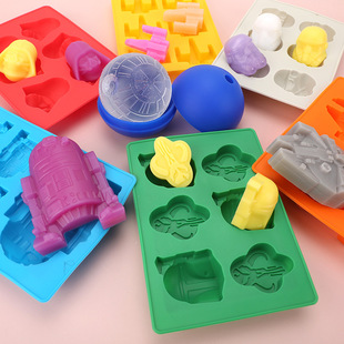 Star Wars 8 Piece Set Silicone Cake Mold Star Ice Chocolate Silicone Mold