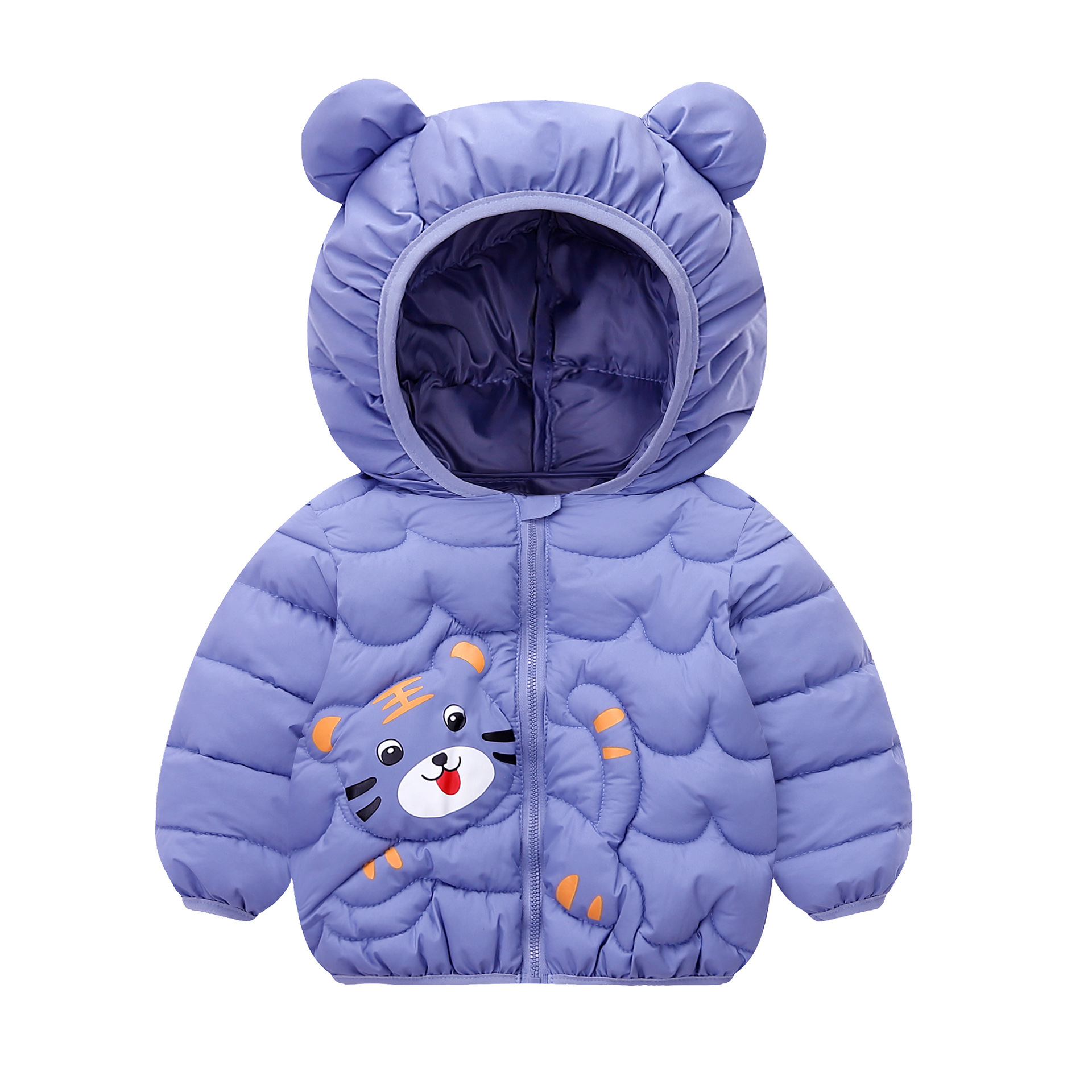 Children's down cotton-padded clothes cartoon boys and girls cotton-padded clothes medium and small children baby cotton-padded jacket live broadcast delivery cross-border