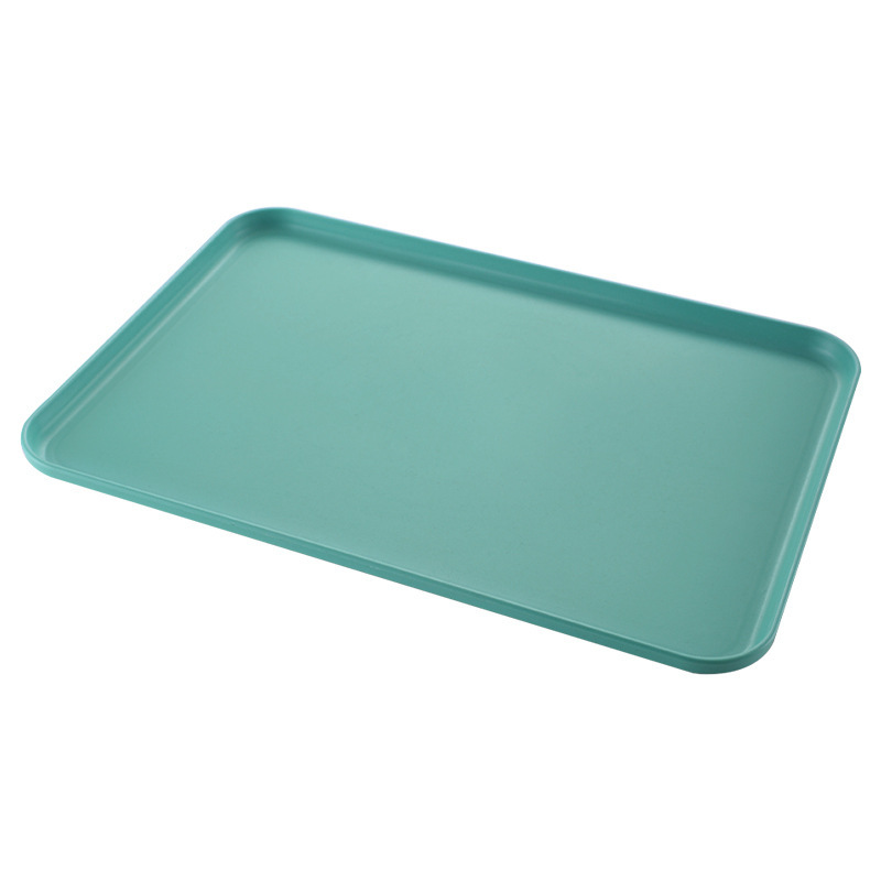Nordic Rectangular Plate Cup Plastic Tray ins Style Home Dining Canteen Hotel Restaurant Plate Wholesale
