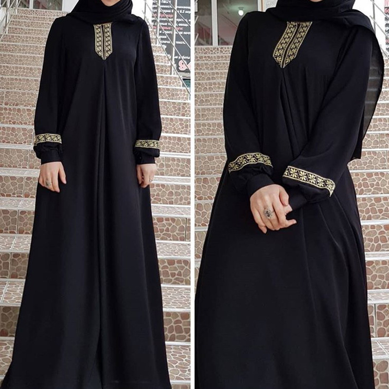 2024 European and American Explosions wish Amazon Boutique Ethnic Style Printed Loose Dress Foreign Trade Dress