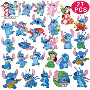 Sticky cartoon children's DIY Diamond painting random stickers unicorn drill random stickers factory wholesale