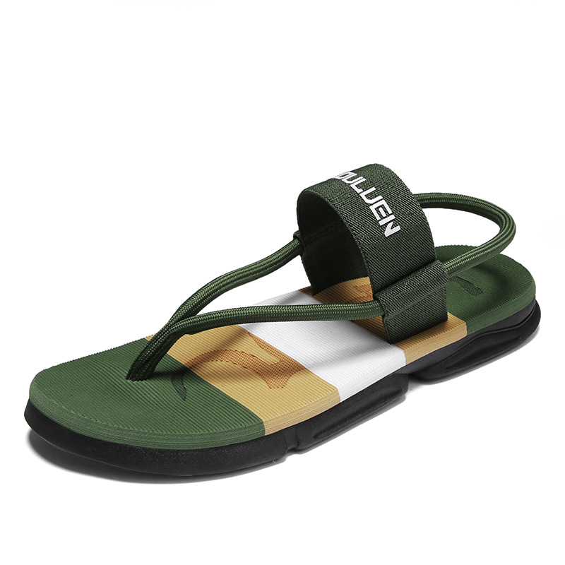 Lu Lu An Summer New Men's Sandals Dual-use Outdoor Leisure Beach Shoes Men's Foreign Trade Slippers Men's Thick Sole Anti-slip