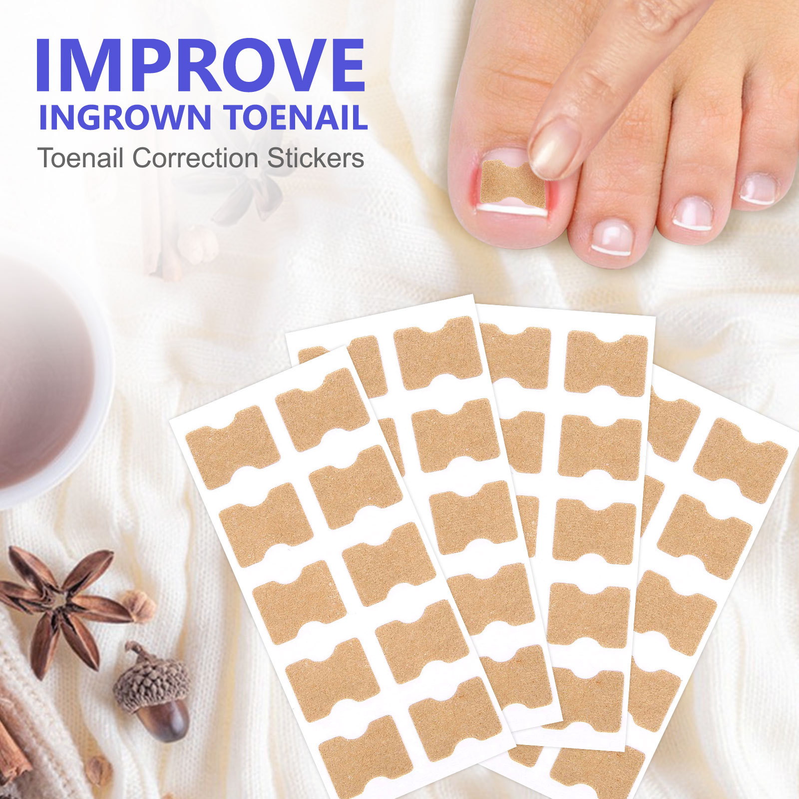 SEFUDUN nail groove inflammation correction patch ingrown nail correction piece Lala anti-tension paste-free corrector