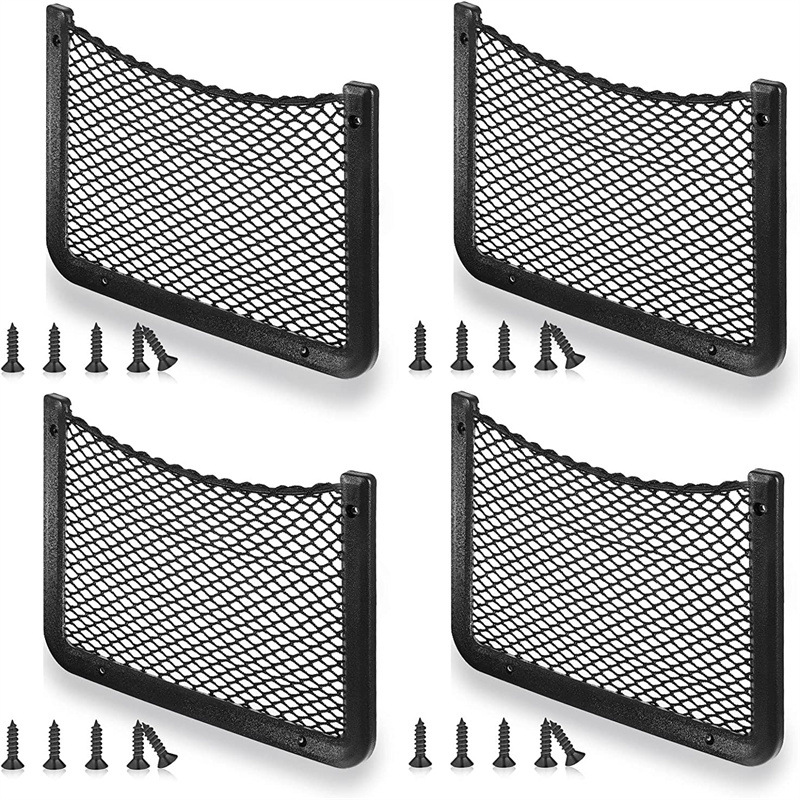 Plastic Frame Car Storage Net Stretch Net Bag Camper Car Storage Net Car Mesh Bag Storage Seat Mesh Bag