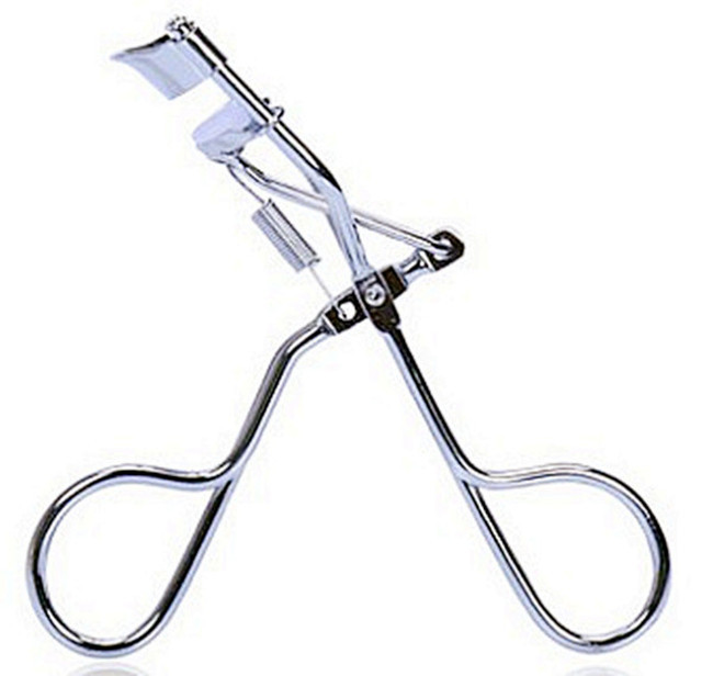 Export quality silver eyelash curler with spring stainless steel eyelash curler with gasket factory spot