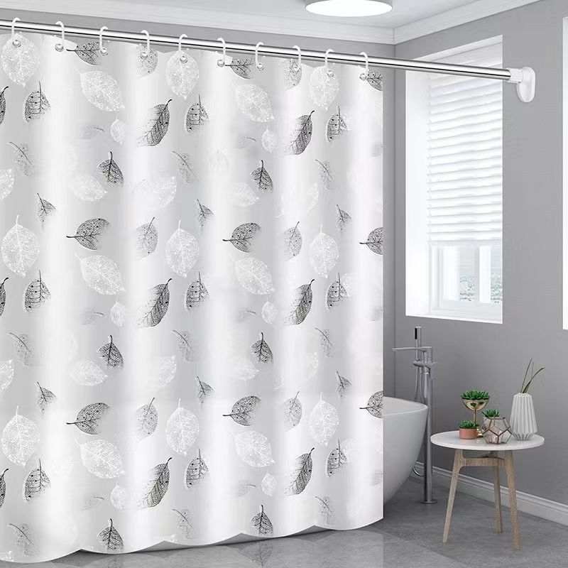 Cross-border Amazon bathroom bath waterproof mildew proof shower curtain PEVA shower curtain wholesale