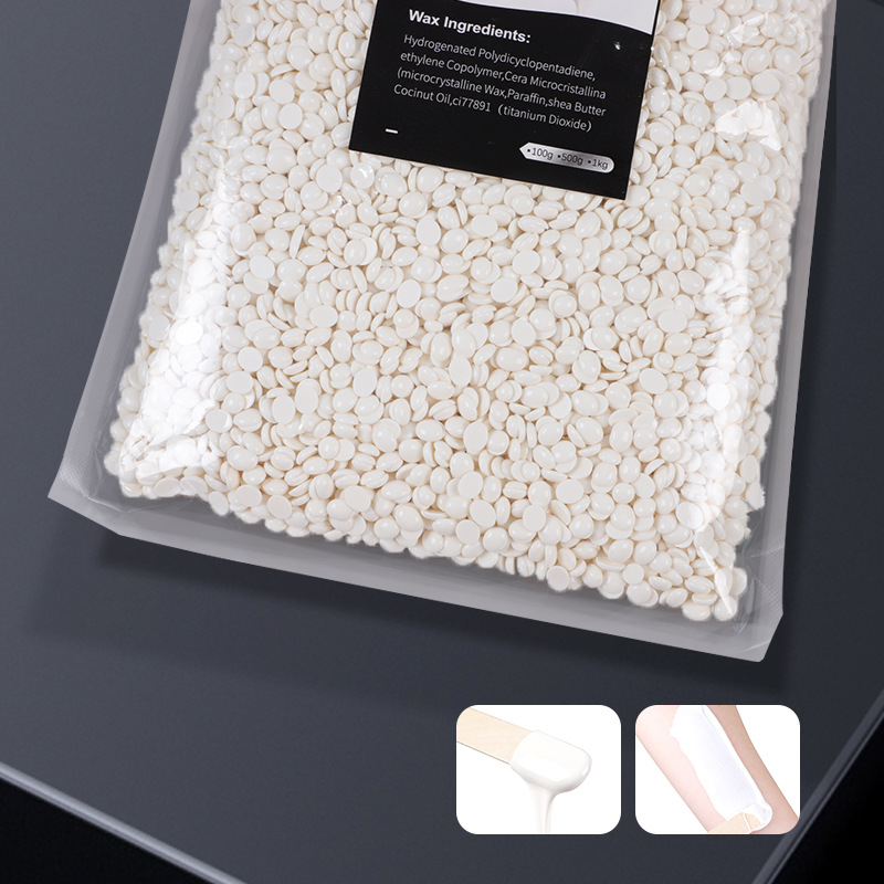 Coconut milk wax rosin-free Depilatory Wax bean transparent low melting point viscous strong depilatory coconut wax solid paper-free
