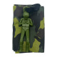 Chest-hugging camouflage parachute