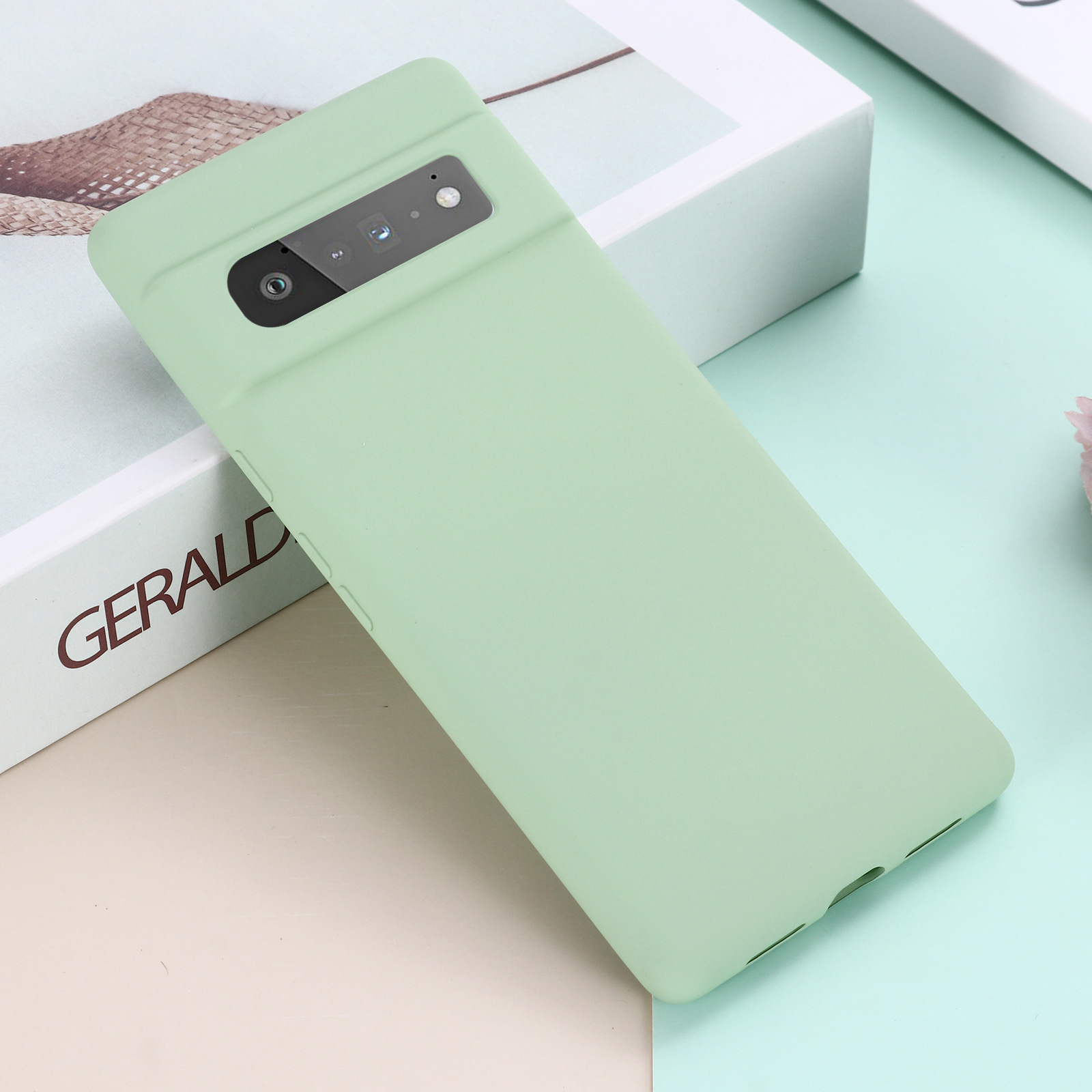 For Pixel6 Liquid Silicone Case 4A-5G/5 XL Google Pixel 4 Fluff Phone Case Pixel 5