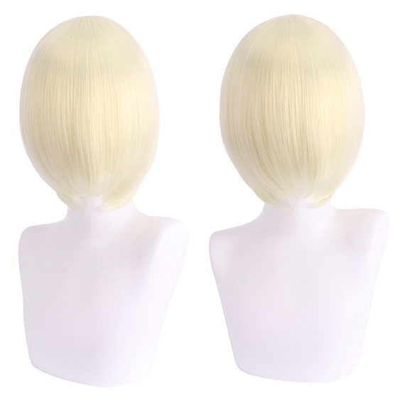 Main Shengda cosplay wig face-closing short hair thickened version face-closing modeling color bobo headgear 30CM universal