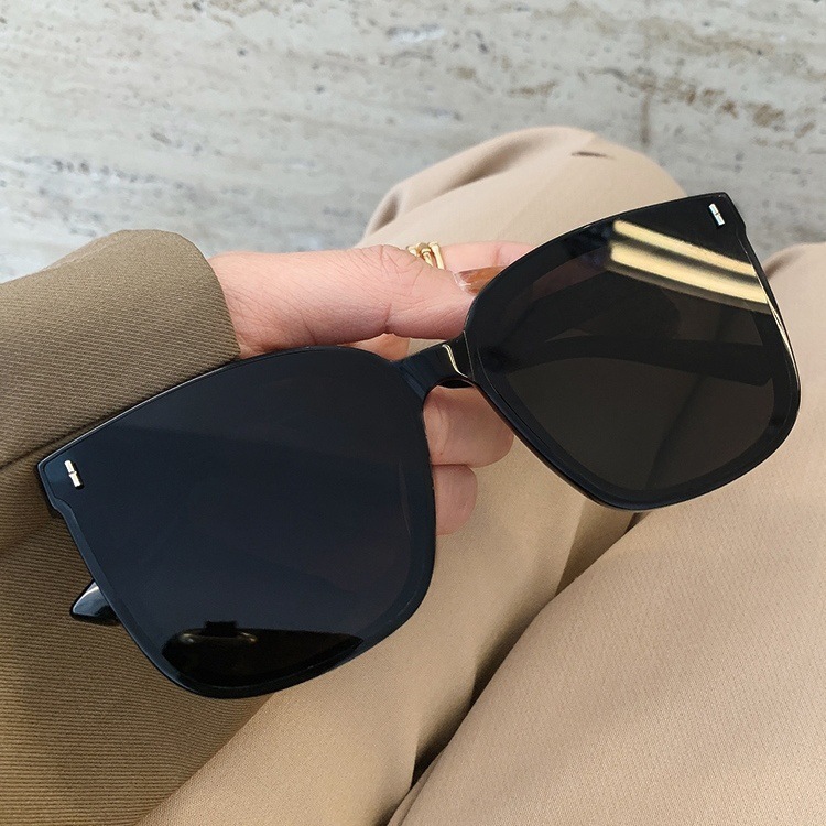 2024 new G rice nail sunglasses men's Korean trend polarized sunglasses ladies new disco glasses black