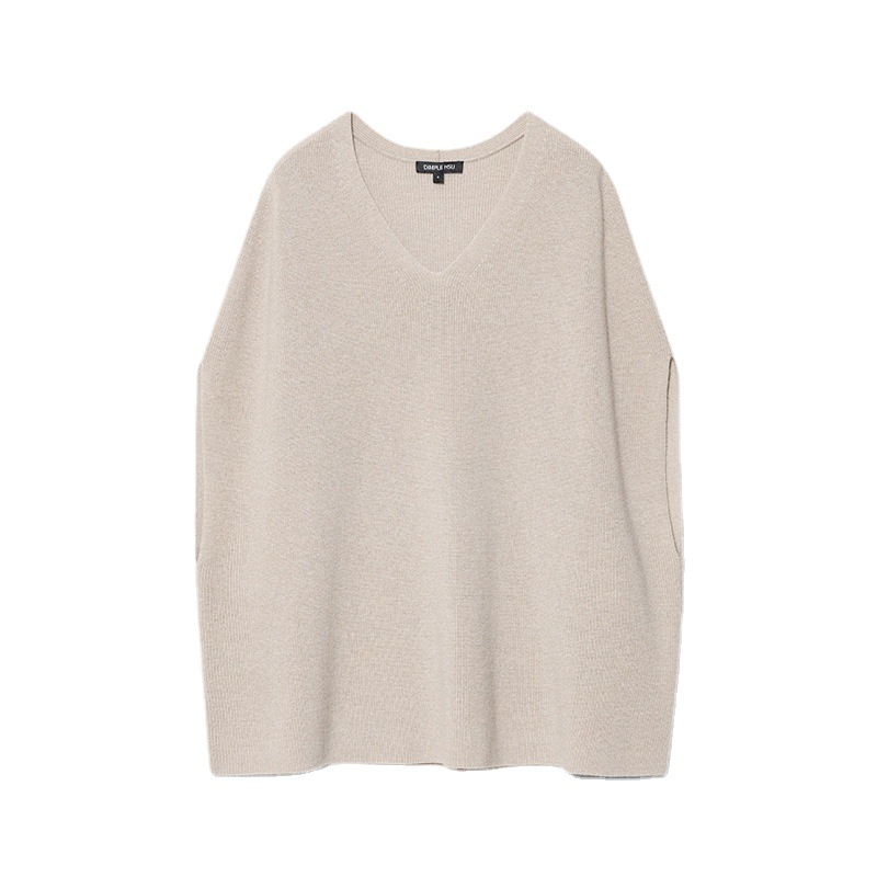 New Korean Style Vest V-neck Sweater Blogger Sense High Hidden Meat Fashion Casual Knitted Loose Vest for Women