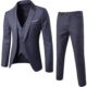 2023 Foreign Trade Four Seasons Business Casual Suit Three-piece Groom Best Man Wedding Suit 9-color S-6XL